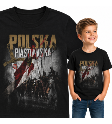 koszulka dziecięce Patriotyczna POLSKA PIASTOWSKA